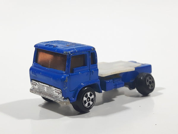 Vintage Universal Products No. M1006 Cabover Semi Truck Blue Die Cast Toy Car Vehicle Made in Hong Kong