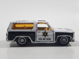 Vintage Yat Ming No. 1064 Chevy Blazer Sheriff Police #47 White Die Cast Toy Car Vehicle with Opening Doors