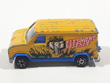 Vintage Majorette No. 279 / 234 Fourgon Van Elephant Reserve Yellow Blue 1/65 Scale Die Cast Toy Car Vehicle with Opening Rear Doors