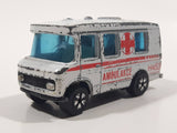 Vintage PlayArt Mercedes Benz Ambulance H453 White Die Cast Toy Car Vehicle Made in Hong Kong
