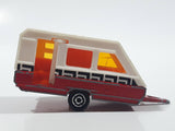 Vintage Majorette No. 325 Caravane Camper Traiper Red and White 1/70 Scale Die Cast Toy Car Vehicle with Opening Door