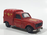 Vintage Majorette No. 230 Renault 4 L Fire Truck Red 1/55 Scale Die Cast Toy Car Vehicle