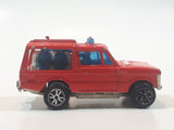 Vintage Majorette No. 246 Range Rover Fire Truck Red 1/60 Scale Die Cast Toy Car Vehicle Missing Roof Ladder