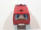Vintage Majorette No. 246 Range Rover Fire Truck Red 1/60 Scale Die Cast Toy Car Vehicle Missing Roof Ladder