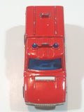 Vintage Majorette No. 246 Range Rover Fire Truck Red 1/60 Scale Die Cast Toy Car Vehicle Missing Roof Ladder