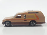 Vintage 1981 Hot Wheels Minitrek Tan Brown Die Cast Toy Car Vehicle Made in Hong Kong