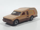 Vintage 1981 Hot Wheels Minitrek Tan Brown Die Cast Toy Car Vehicle Made in Hong Kong