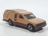 Vintage 1981 Hot Wheels Minitrek Tan Brown Die Cast Toy Car Vehicle Made in Hong Kong
