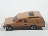 Vintage 1981 Hot Wheels Minitrek Tan Brown Die Cast Toy Car Vehicle Made in Hong Kong
