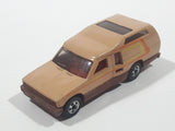Vintage 1981 Hot Wheels Minitrek Tan Brown Die Cast Toy Car Vehicle Made in Hong Kong