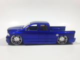 Jada Toys No. 50760-9 2003 Dodge Ram 1500 Pickup Truck Blue 1/24 Scale Die Cast Toy Car Vehicle Missing Parts