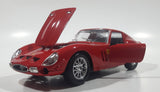 Burago 1962 Ferrari 250 GTO Red 1/24 Scale Die Cast Toy Car Vehicle With Opening Doors and Hood Made in Italy