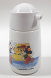 Vintage Walt Disney Company Mickey Mouse Kitchen Themed Milk Glass Soy Sauce Cruet Dispenser Pourer 4 1/2" Tall