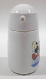 Vintage Walt Disney Company Mickey Mouse Kitchen Themed Milk Glass Soy Sauce Cruet Dispenser Pourer 4 1/2" Tall