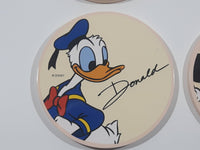 Disney Parks Fab 4 Goofy, Pluto, Mickey Mouse, Donald Duck Characters Themed 4" Ceramic Drink Coasters Set of 4
