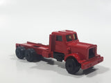 Unknown Brand Semi Tractor Truck Red Die Cast Toy Car Vehicle