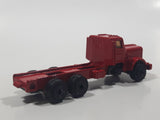 Unknown Brand Semi Tractor Truck Red Die Cast Toy Car Vehicle