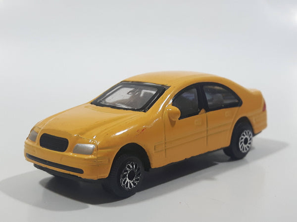 Unknown Brand C4 Sedan Yellow Die Cast Toy Car Vehicle
