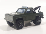 Majorette No. 291 & No. 228 Depanneuse Truck 4WD Army Green Die Cast Toy Car Vehicle