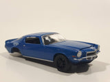 2020 Greenlight Collectibles Detroit Speed Inc. Series 1 1970 Chevrolet Camaro Blue Die Cast Toy Car Vehicle with Opening Hood Missing Rear Wheels