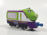 2010 Ludorum Learning Curve Chuggington Koko Train Engine Locomotive White Green Purple Die Cast Toy Vehicle