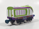 2010 Ludorum Learning Curve Chuggington Koko Train Engine Locomotive White Green Purple Die Cast Toy Vehicle