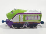 2010 Ludorum Learning Curve Chuggington Koko Train Engine Locomotive White Green Purple Die Cast Toy Vehicle