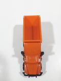 Unknown Brand Dump Truck Orange Plastic Die Cast Toy Car Vehicle