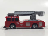 Unknown Brand Fire Truck Red Plastic Die Cast Toy Car Vehicle
