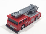 Unknown Brand Fire Truck Red Plastic Die Cast Toy Car Vehicle