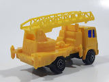 Maisto Yellow Ladder Service Truck Yellow Die Cast Toy Car Construction Equipment Machinery Vehicle