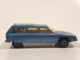 Vintage 1979 Lesney Matchbox Superfast No. 12 Citroen CX Blue Die Cast Toy Car Vehicle with Opening Rear Door