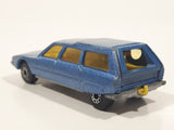 Vintage 1979 Lesney Matchbox Superfast No. 12 Citroen CX Blue Die Cast Toy Car Vehicle with Opening Rear Door
