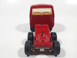 Vintage Tonka Semi Tractor Truck Red and Yellow Pressed Steel Die Cast Toy Car Vehicle