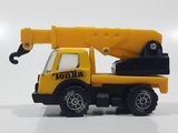 Vintage Tonka Picker Crane Utility Truck Yellow Pressed Steel and Plastic Die Cast Toy Car Vehicle Made in Hong Kong