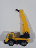 Vintage Tonka Picker Crane Utility Truck Yellow Pressed Steel and Plastic Die Cast Toy Car Vehicle Made in Hong Kong