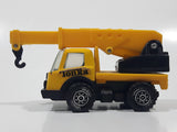 Vintage Tonka Picker Crane Utility Truck Yellow Pressed Steel and Plastic Die Cast Toy Car Vehicle Made in Hong Kong