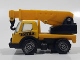 Vintage Tonka Picker Crane Utility Truck Yellow Pressed Steel and Plastic Die Cast Toy Car Vehicle Made in Hong Kong