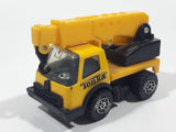 Vintage Tonka Picker Crane Utility Truck Yellow Pressed Steel and Plastic Die Cast Toy Car Vehicle Made in Hong Kong