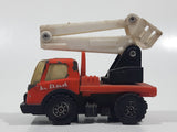 Vintage Tonka Picker Bucket Utility Truck Orange Pressed Steel and Plastic Die Cast Toy Car Vehicle Made in Hong Kong