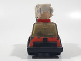 Vintage Tonka Picker Bucket Utility Truck Orange Pressed Steel and Plastic Die Cast Toy Car Vehicle Made in Hong Kong