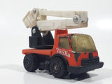 Vintage Tonka Picker Bucket Utility Truck Orange Pressed Steel and Plastic Die Cast Toy Car Vehicle Made in Hong Kong