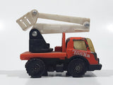 Vintage Tonka Picker Bucket Utility Truck Orange Pressed Steel and Plastic Die Cast Toy Car Vehicle Made in Hong Kong