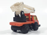 Vintage Tonka Picker Bucket Utility Truck Orange Pressed Steel and Plastic Die Cast Toy Car Vehicle Made in Hong Kong