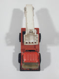 Vintage Tonka Picker Bucket Utility Truck Orange Pressed Steel and Plastic Die Cast Toy Car Vehicle Made in Hong Kong
