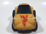 Vintage Tonka Dragster Yellow with Flames Pressed Steel Die Cast Toy Car Vehicle Made in Japan