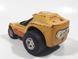 Vintage Tonka Dragster Yellow with Flames Pressed Steel Die Cast Toy Car Vehicle Made in Japan