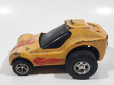 Vintage Tonka Dragster Yellow with Flames Pressed Steel Die Cast Toy Car Vehicle Made in Japan