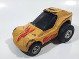 Vintage Tonka Dragster Yellow with Flames Pressed Steel Die Cast Toy Car Vehicle Made in Japan