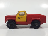 Vintage 1978 Tonka Pickup Truck Red and Yellow Plastic Pressed Steel Die Cast Toy Car Vehicle